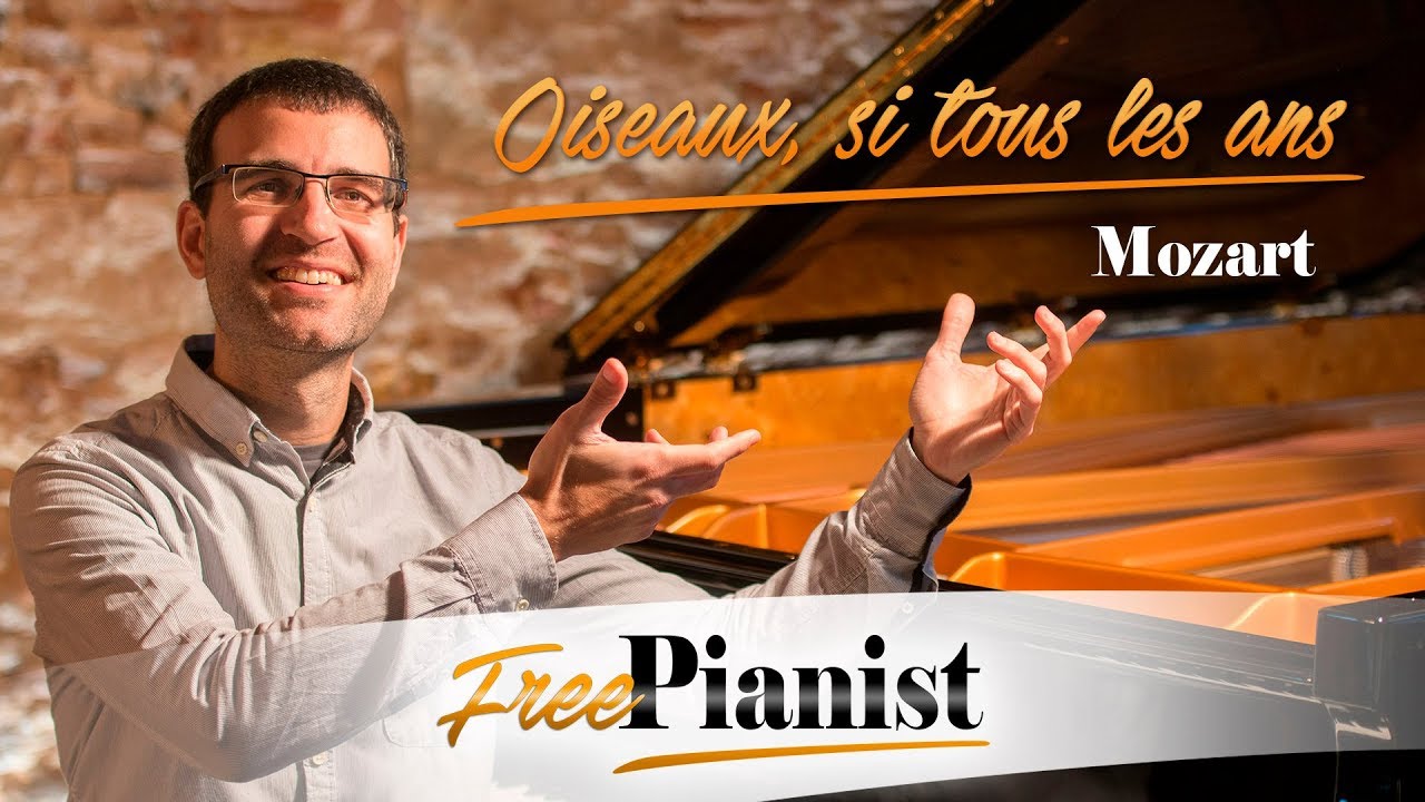 instrumental christian music Oiseaux, si tous les ans - KARAOKE / PIANO ACCOMPANIMENT - Mozart
