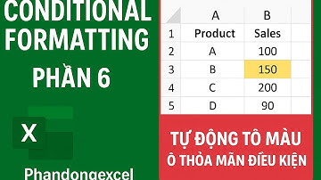 Conditional Formatting Phần 6 | Tự Động Tô Màu Ô Thoả Mãn Điều Kiện Trong Excel – Hướng Dẫn Chi Tiết