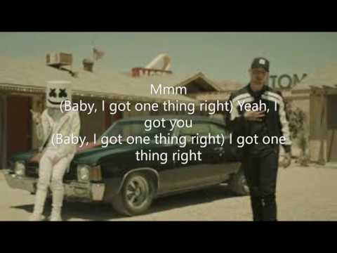 marshmello-&-kane-brown---one-thing-right-lyrics-video