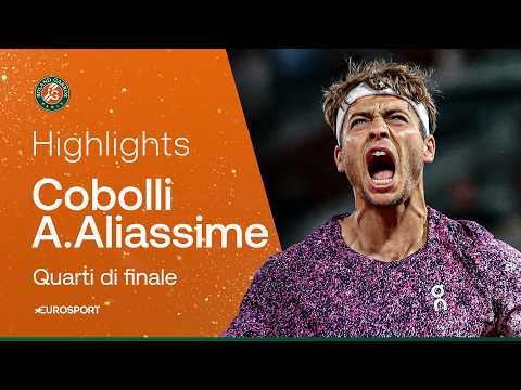 Video Estasi COBOLLI! Batte AUGER-ALIASSIME ed è in semifinale I HIGHLIGHTS I ROLAND GARROS 2026