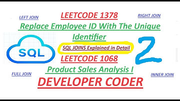 SQL Joins | Leetcode 1068 and 1378 | SQL Interview Questions | Part 2 | Oracle | Placement Series