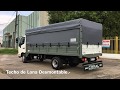 Carrocería Sider con Barandas Volcables Techo de Lona  - HINO 816 - Carrocerías Coral srl -  CRL