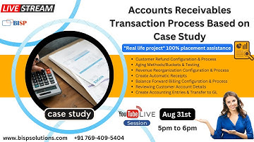 AR Transaction Process Based on Case Study | "Real life project" 100% placement assistance