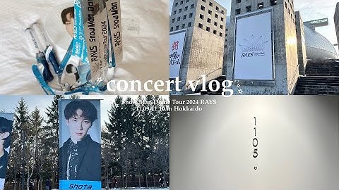 【vlog】Snow Man Dome Tour 2024 RAYS @Daiwa House PREMISTDOME
