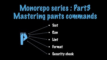 Monorepo Series Part 3 : How Master Pants Commands Tool easily #monorepo #developertips