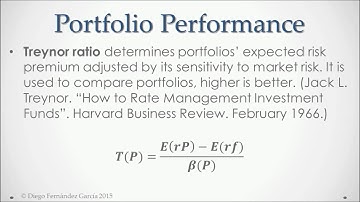 Treynor Ratio with Excel