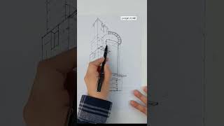 Kmarshl Building Sketch | Modern Architectural Design Idea | Building Design Inspiration
