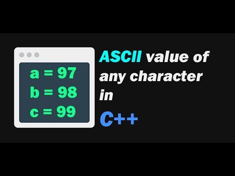 Program to Find ASCII Value of a Character in C++ (Urdu/Hindi) - YouTube