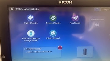 Keyboard settings Ricoh