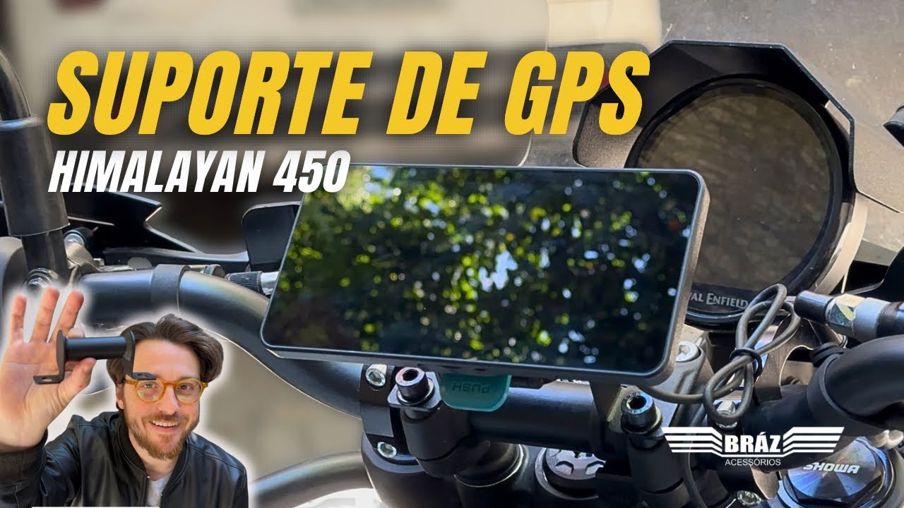 SUPORTE DE GPS E ENGATE RÁPIDO PARA HIMALAYAN 450 - BRÁZ ACESSÓRIOS! 