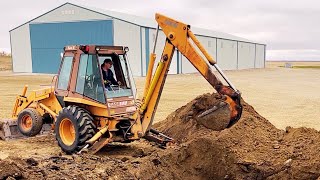 Digging A Farm Shop Holding Tank