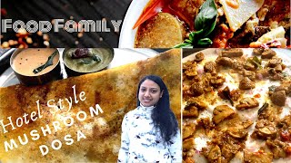 Mushroom Dosa in Tamil | Mushroom Masala Dosa in Tamil | Variety Dosa Recipes in Tamil | Food Family