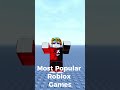 Most Popular Roblox Games! #roblox #games #popular #robloxpopulargames