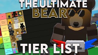 THE ULTIMATE Bee Swarm Bear Tier List! | Bee Swarm Simulator