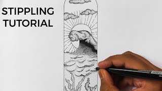 How to Draw Using Dots | Easy Stippling Tutorial