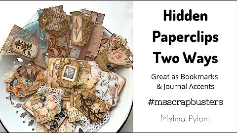 MAKING HIDDEN PAPERCLIPS TWO WAYS | #msscrapbuster...