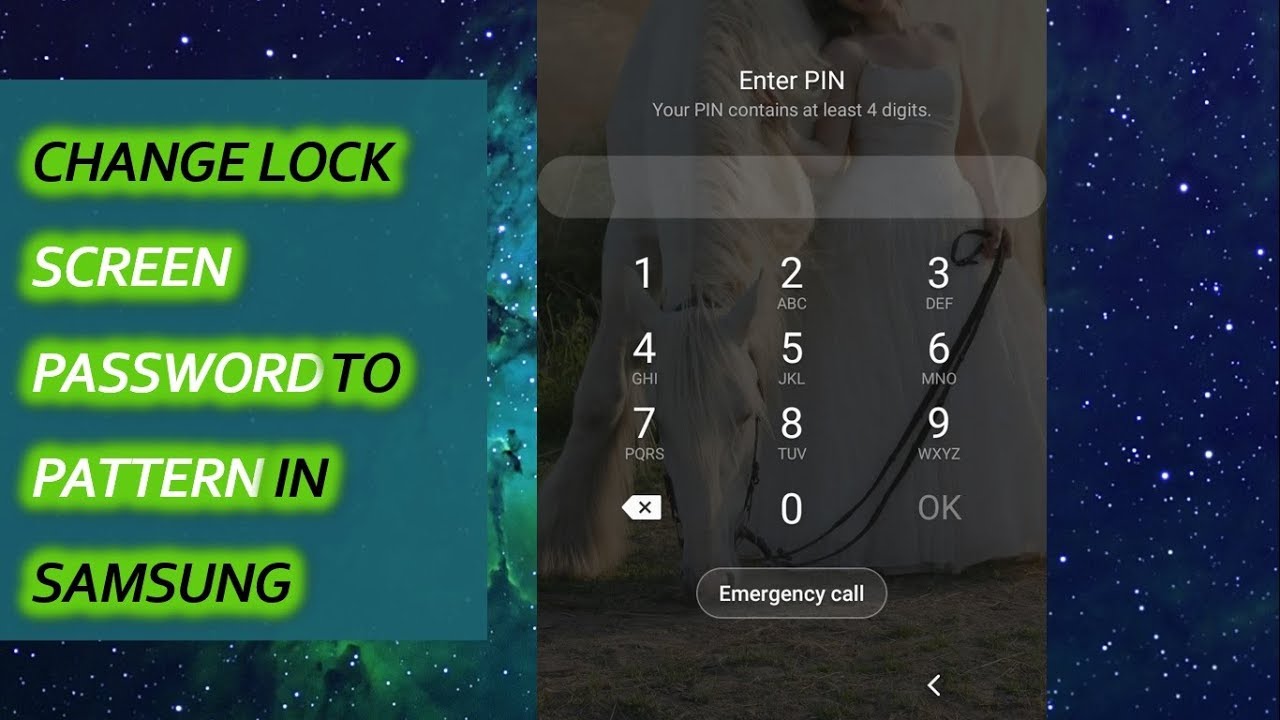 Change Lock Screen Password to Pattern in Samsung - YouTube