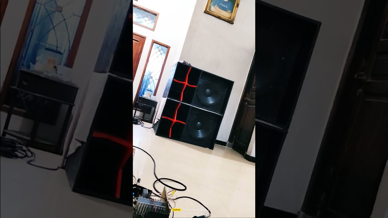 cek sound power politron buat angkat speaker 18 inch ×2 dibox CBS nogosari