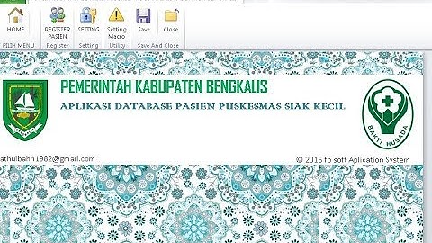 Aplikasi Database Pasien VBA Excel Macro