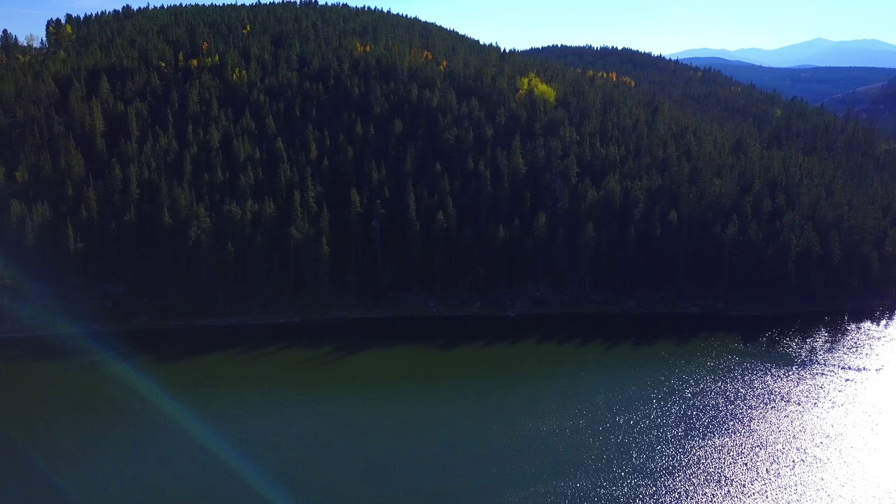 Flying my Mavic Pro at Tie Hack Reservoir, Bighorn Mountains, Wyoming