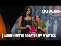 Washington Mystics select Lauren Betts with 4th pick | 2026 WNBA Draft