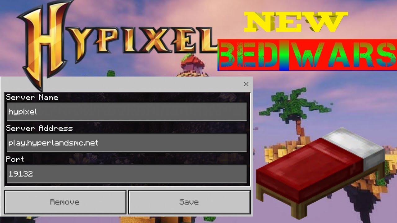 How to play hypixel bedwars in minecraft pe in 1.17.11 - YouTube
