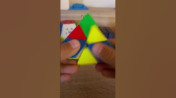 how to make a chessboard on a pyraminx! #pyraminx #chessboard #cube #rubikscube #thecubelions