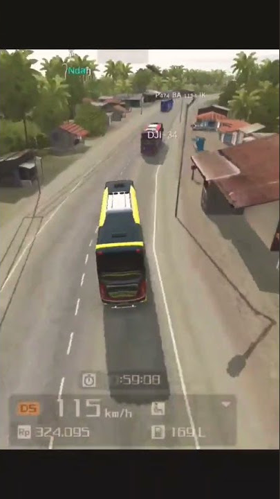 BUS GO TO PK.BARU FUL KLAKSON DERAKA#bussimulatorindonesia #bussid #shorts #story
