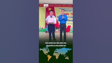 Biểu dương học sinh dũng cảm cứu người ra khỏi đường ray #shorts