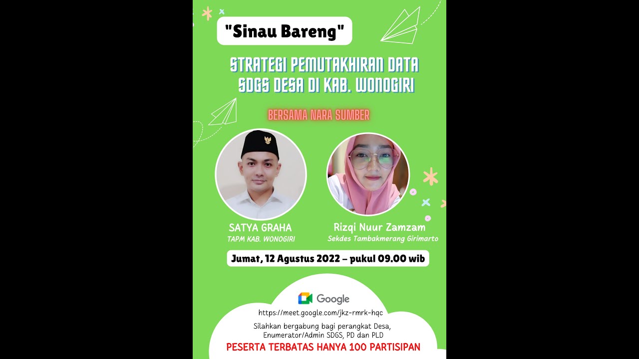 SINOBAR STRATEGI PEMUTAHIRAN DATA SDGS DESA DI KAB. WONOGIRI - YouTube
