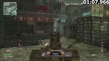 MW3: *SOLO* 77 Second Moab w/ Scar-L on Bootleg