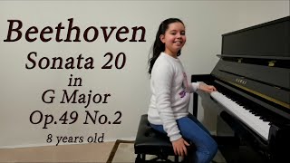 Beethoven - Sonata No.20 in G major, Op.49 No.2 (8 years old)