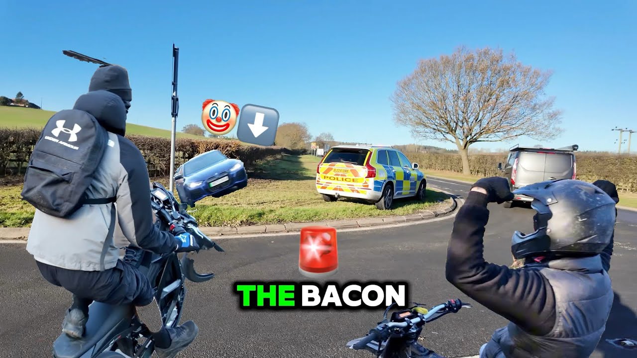 *BMW DRIVER TRIED SWERVING AT SURRON* (CHASED DOWN, POLICE, CLOSE CALLS)