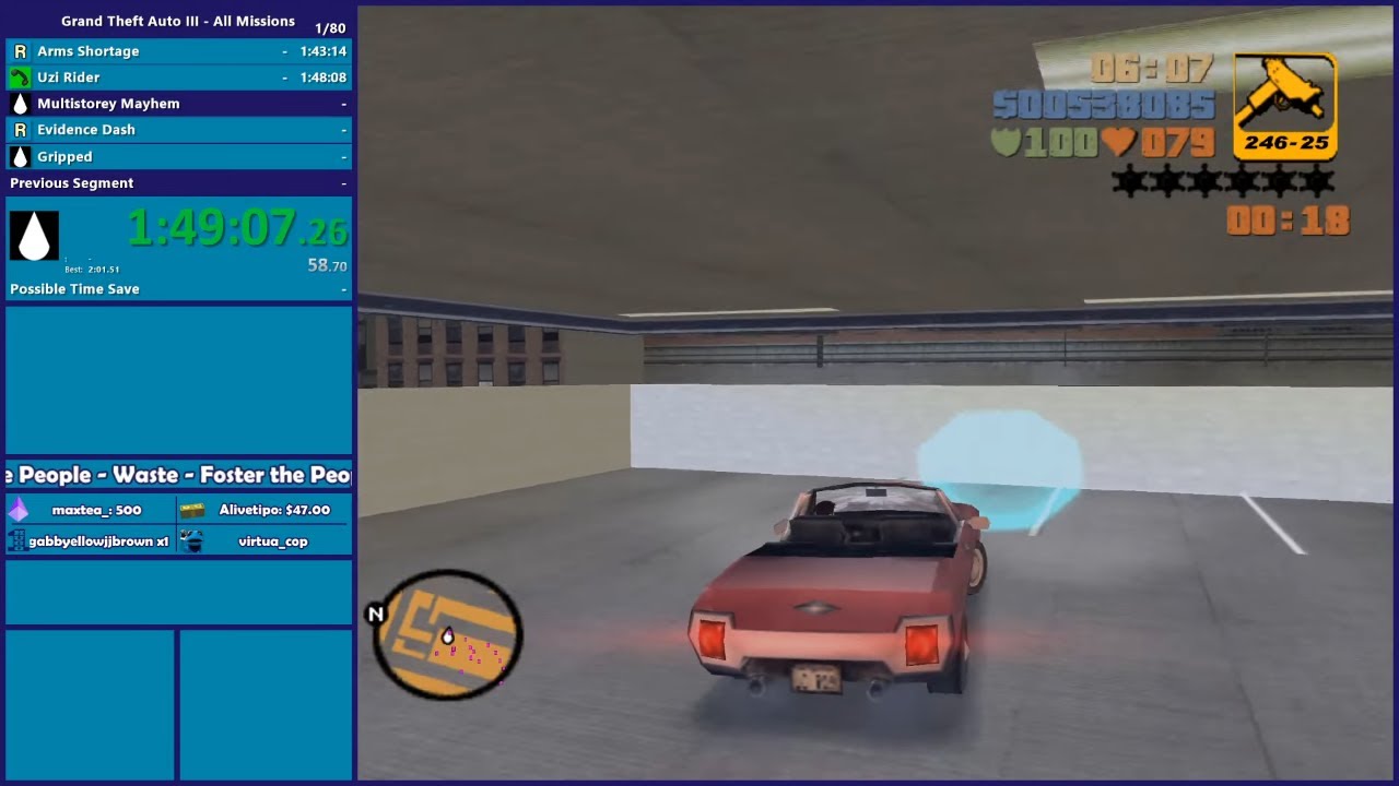 GTA III All Missions Speedrun - Hugo_One Twitch Stream - 11/18/2022 ...