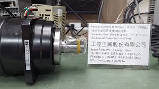 Yaskawa SGMP-02B3G24B測試影片(Working test for repair/used parts)-工控王國