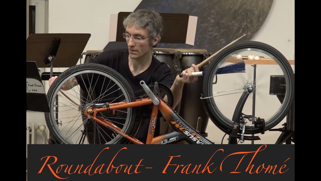 Roundabout - Percussion Solo on a bicycle !