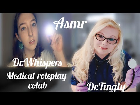Asmr |Doctor General Check-up and Eye Exam | Colab with @MissWhispersASMRofficial