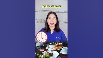 Thời điểm ăn tối tốt cho sức khỏe | Dược Sĩ Hiếu #short #shorts #duocsihieu