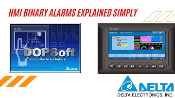 Delta HMI Alarms Tutorial | DOP Soft Alarm Configuration | Delta HMI Alarms Explained from Binary