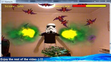 Augmented Reality 2D game using Kinect and Wiimote - XNA