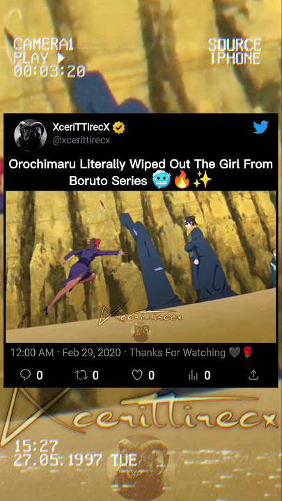 Orochimaru Literally Wiped Out The Girl From Boruto Series 🥶🔥✨ || #shorts #anime #boruto