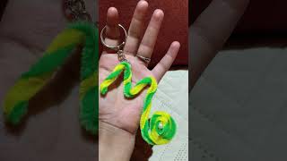 DIY M letter pipe keychain 😇🥰😍 #handmade