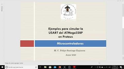 Simulación de la USART del ATMega328P en el Software Proteus.