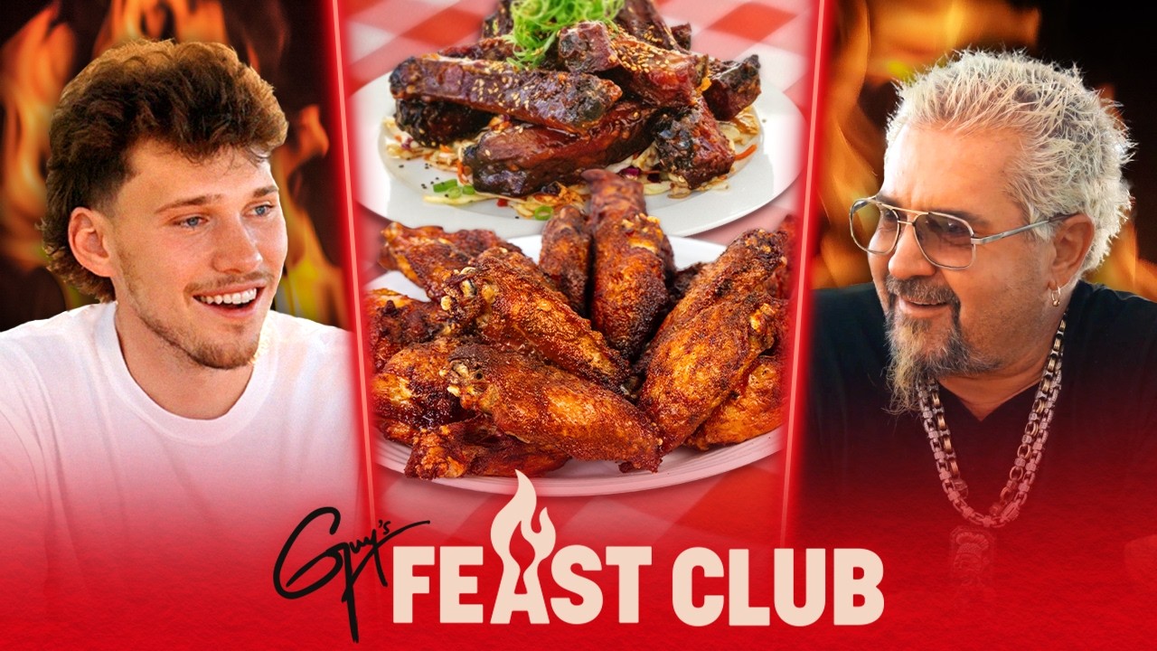 Guy Fieri vs. Jesser: 5-Level Spicy Wings Challenge 🔥