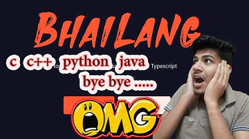 Bhailang New Programming Language | Bhailang tutorial for APNE BHAI LOG 😂 || nitesh