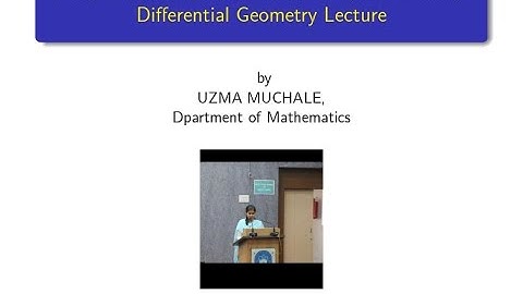 Differential Geometry lecture 4