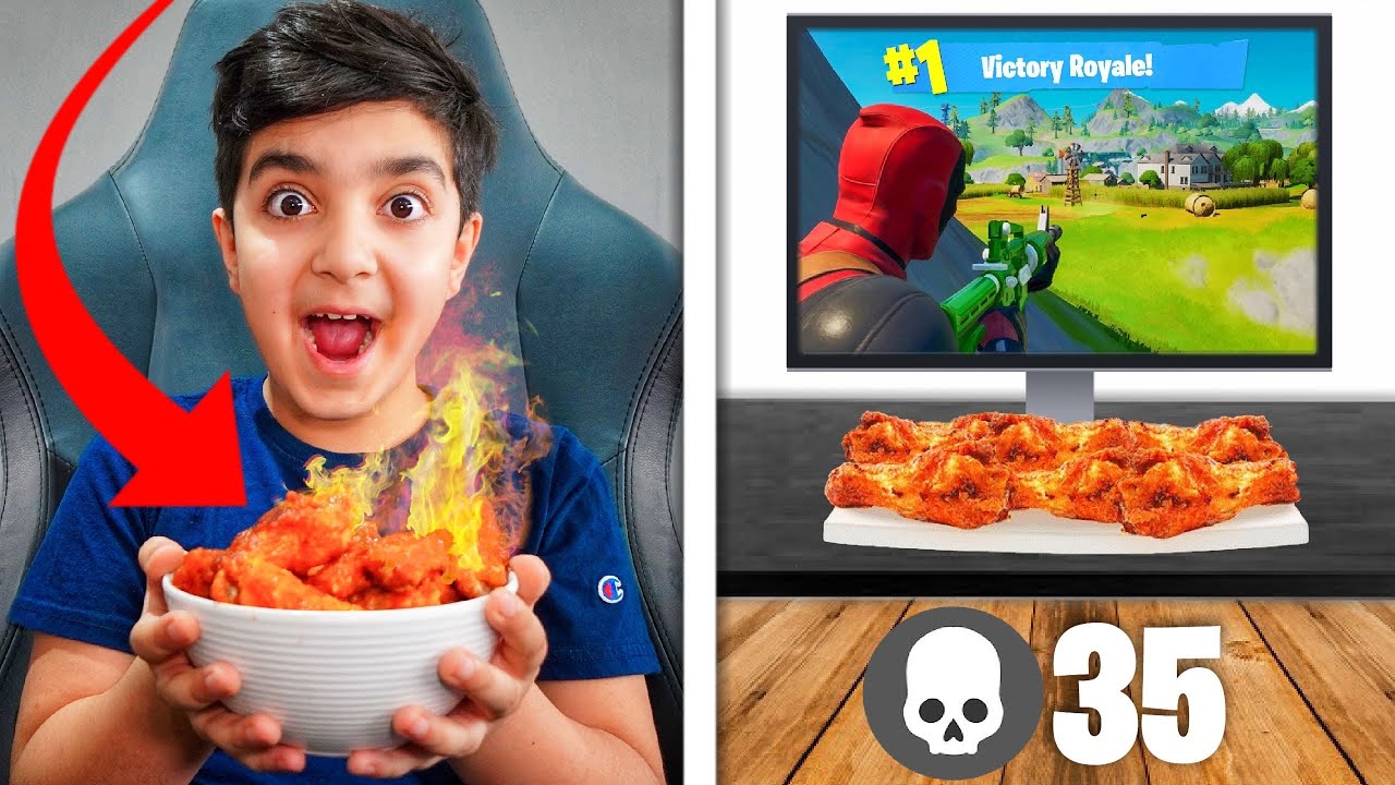 Every Elimination We Eat A Spicier Chicken Wing In Fortnite YouTube