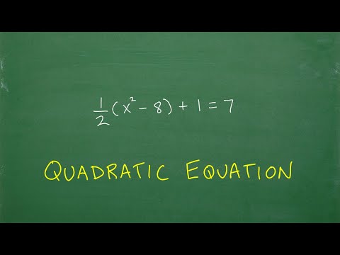 Use your algebra knowledge to solve this quadratic equation