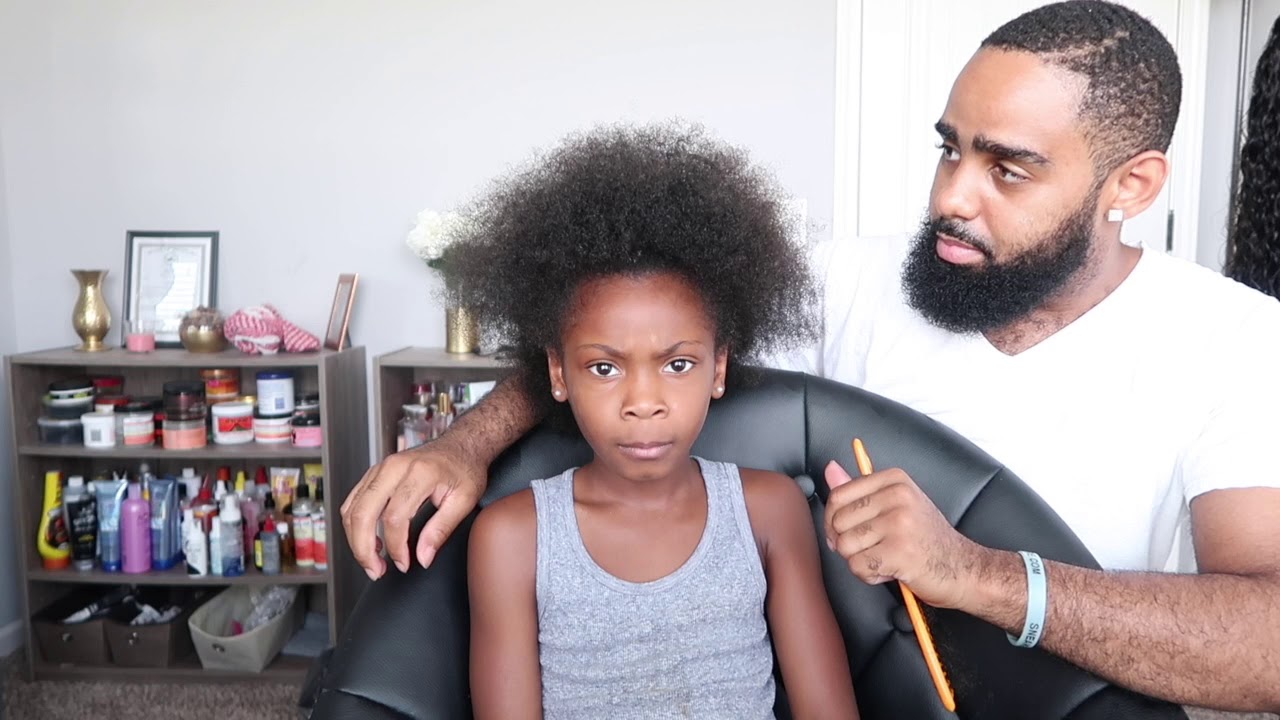 DOING MY DAUGHTER HAIR !!!!