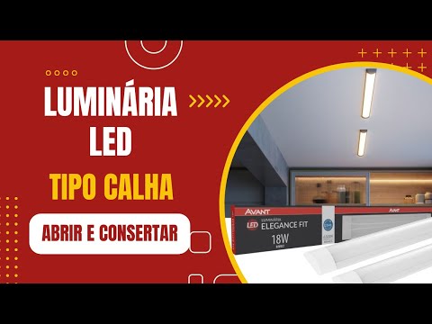 Reparo LUMÍNÁRIA LED CALHA #POV